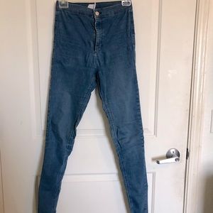 Topshop High Rise Skinny Jeans - 28 Tall